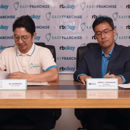 Easy Franchise taps Rural Bank of Silay City to help Filipinos start their own business